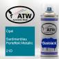 Preview: Opel, Sardinienblau Perleffekt Metallic, 21D: 400ml Sprühdose, von ATW Autoteile West.